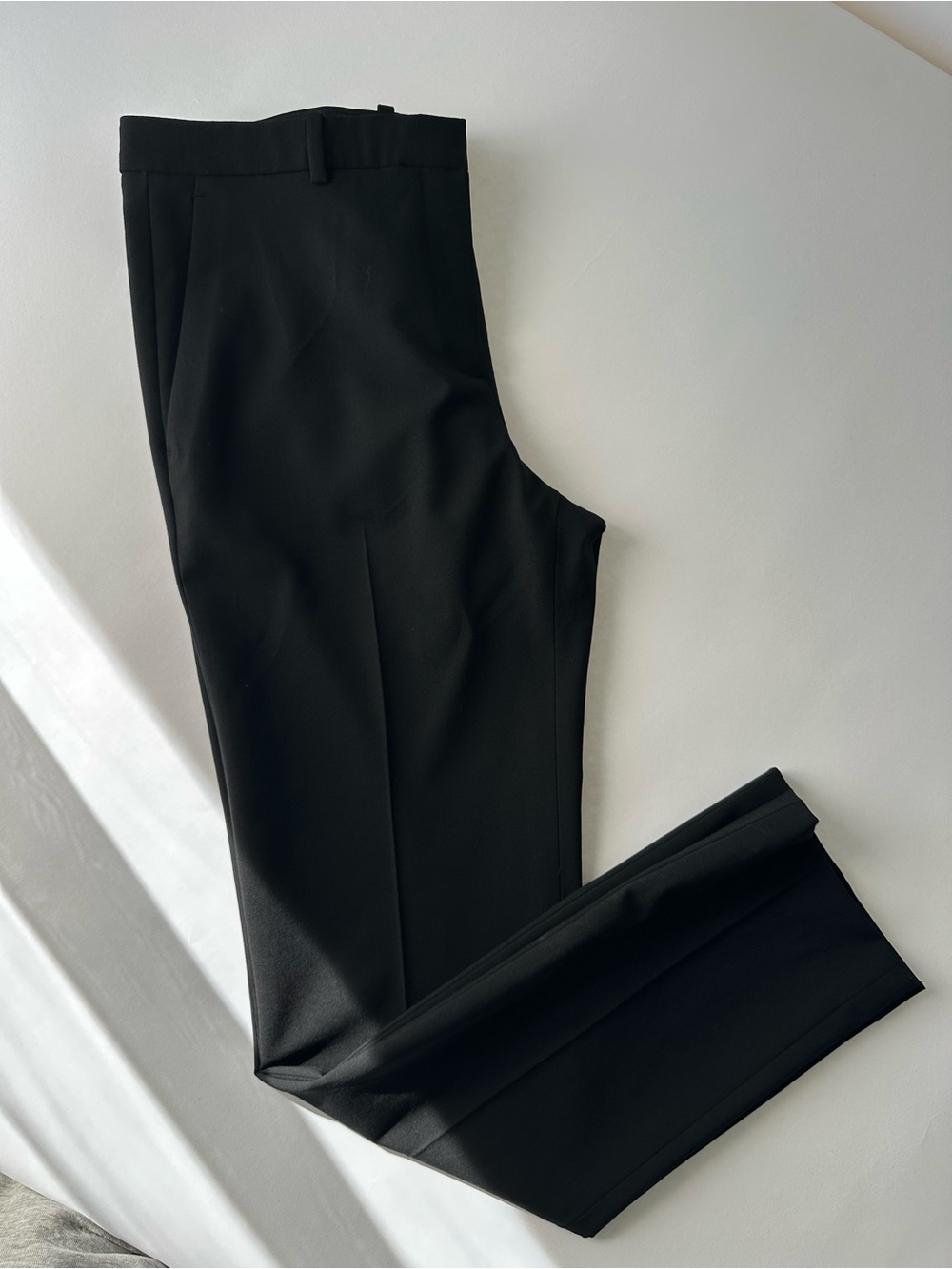Theory Women's Hartsdale SF Stretch Virgin Wool Dress Pants Black Size 4